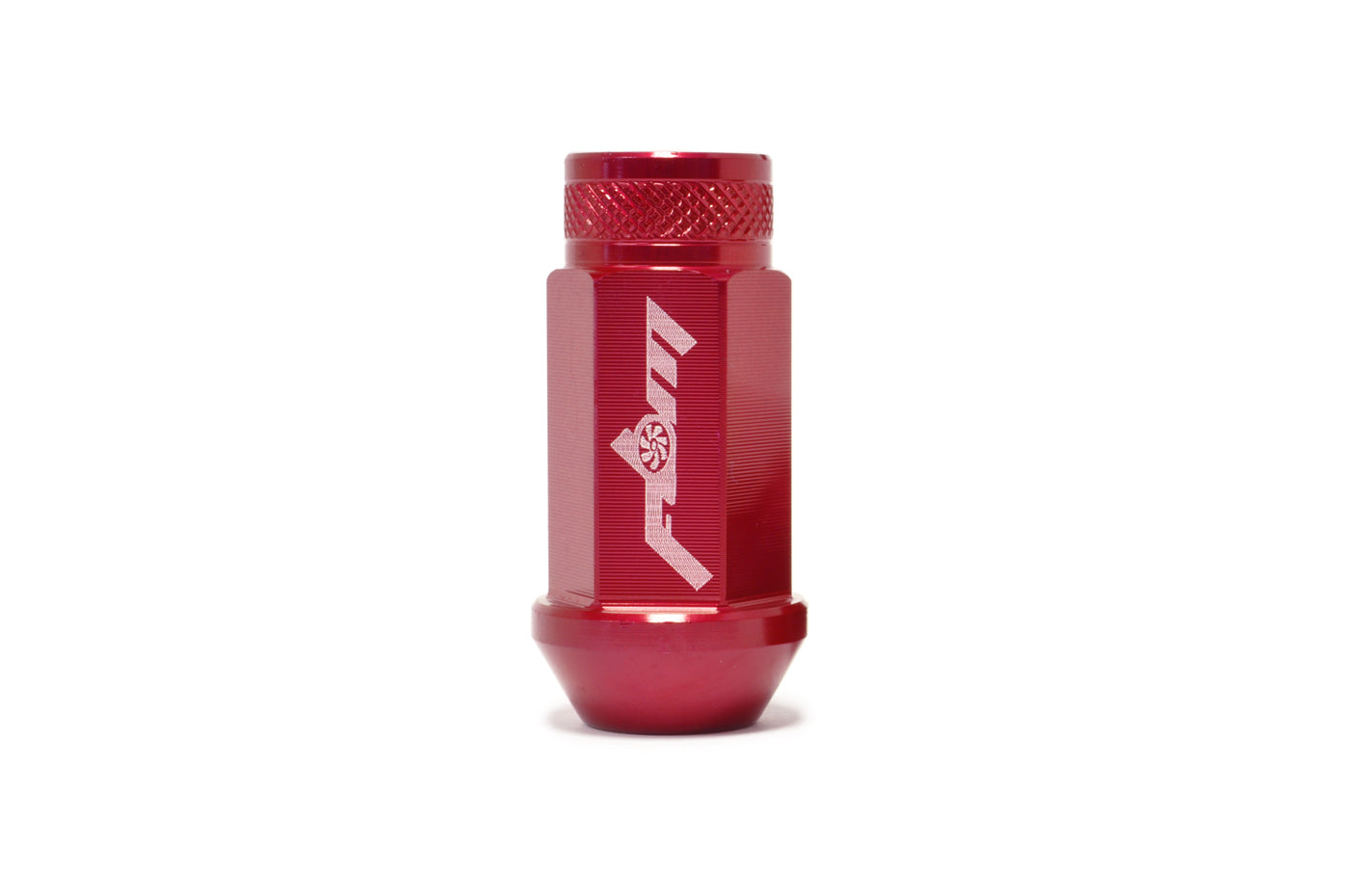 Red Full Blown Aluminum Lug Nuts (M12 x 1.5)