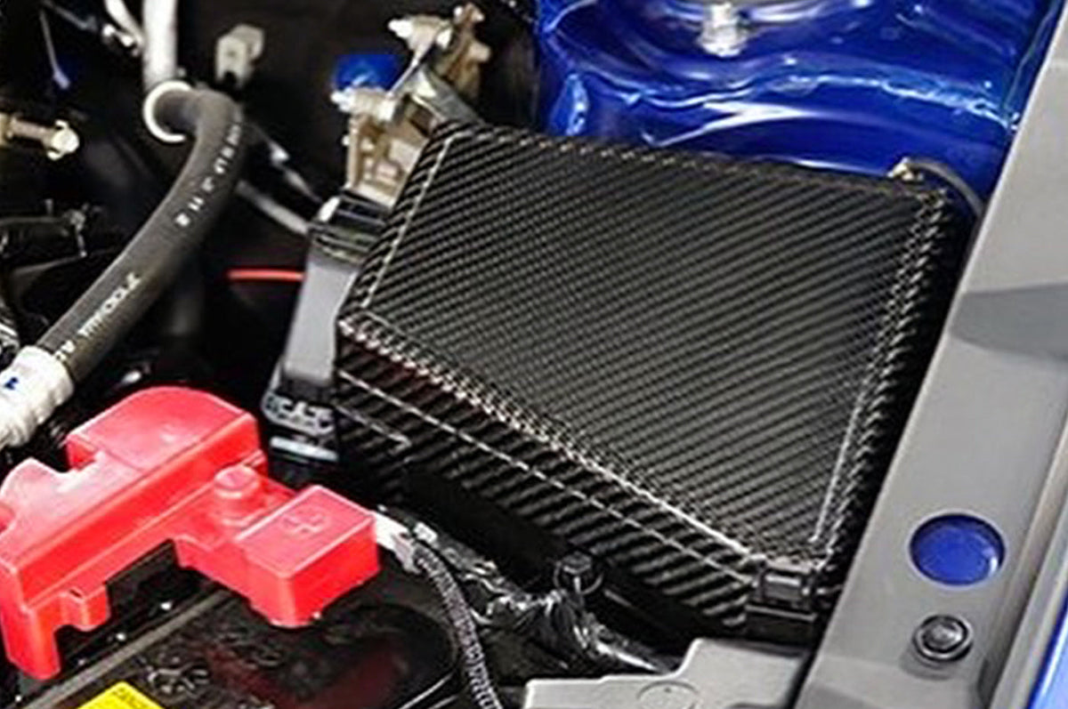 Rexpeed Dry Carbon Fuse Box Cover for VB 2022+ Subaru WRX (G67) installed