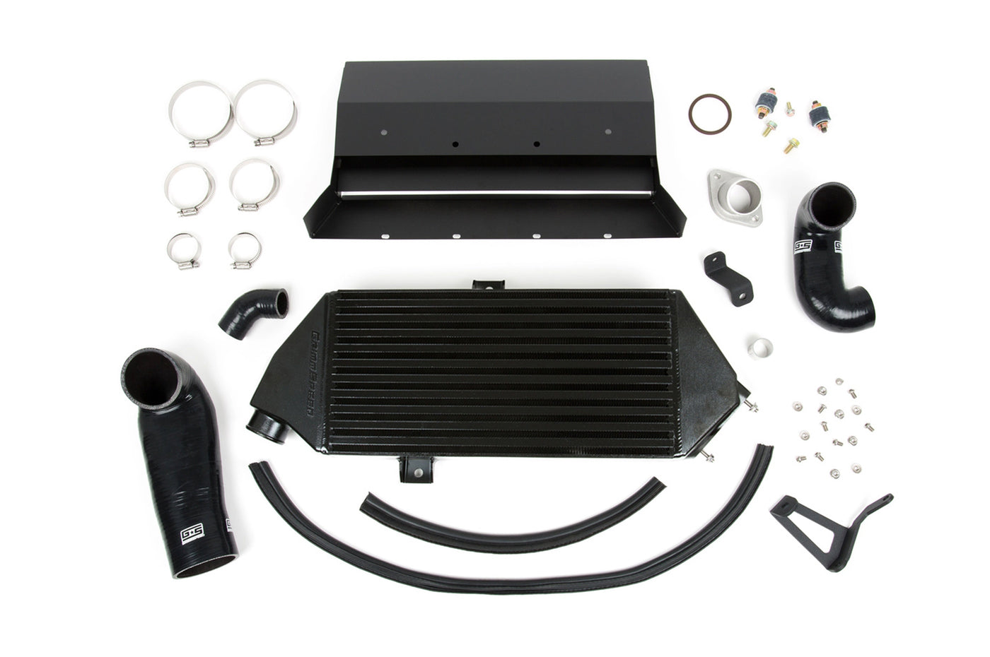 GrimmSpeed TMIC Top Mount intercooler Kit for 08-14 WRX (090010 Black Core)