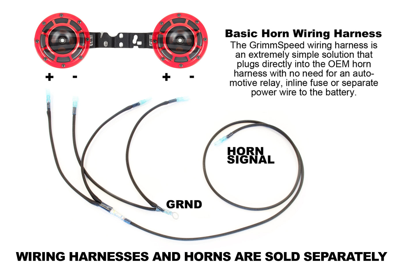 GrimmSpeed BroTie Hella Horns Mounting Bracket for WRX/STi (040004)