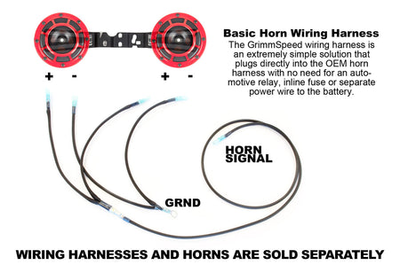 GrimmSpeed BroTie Hella Horns Mounting Bracket for WRX/STi (040004)