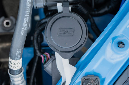 GrimmSpeed Engine Bay Dress Up Caps for 2022+ Subaru WRX (GRM113121BLK) fits VB WRX, BRZ and 86. Brake master cylinder cap, clutch master cylinder cap, coolant tank cap, washer fluid reservoir cap