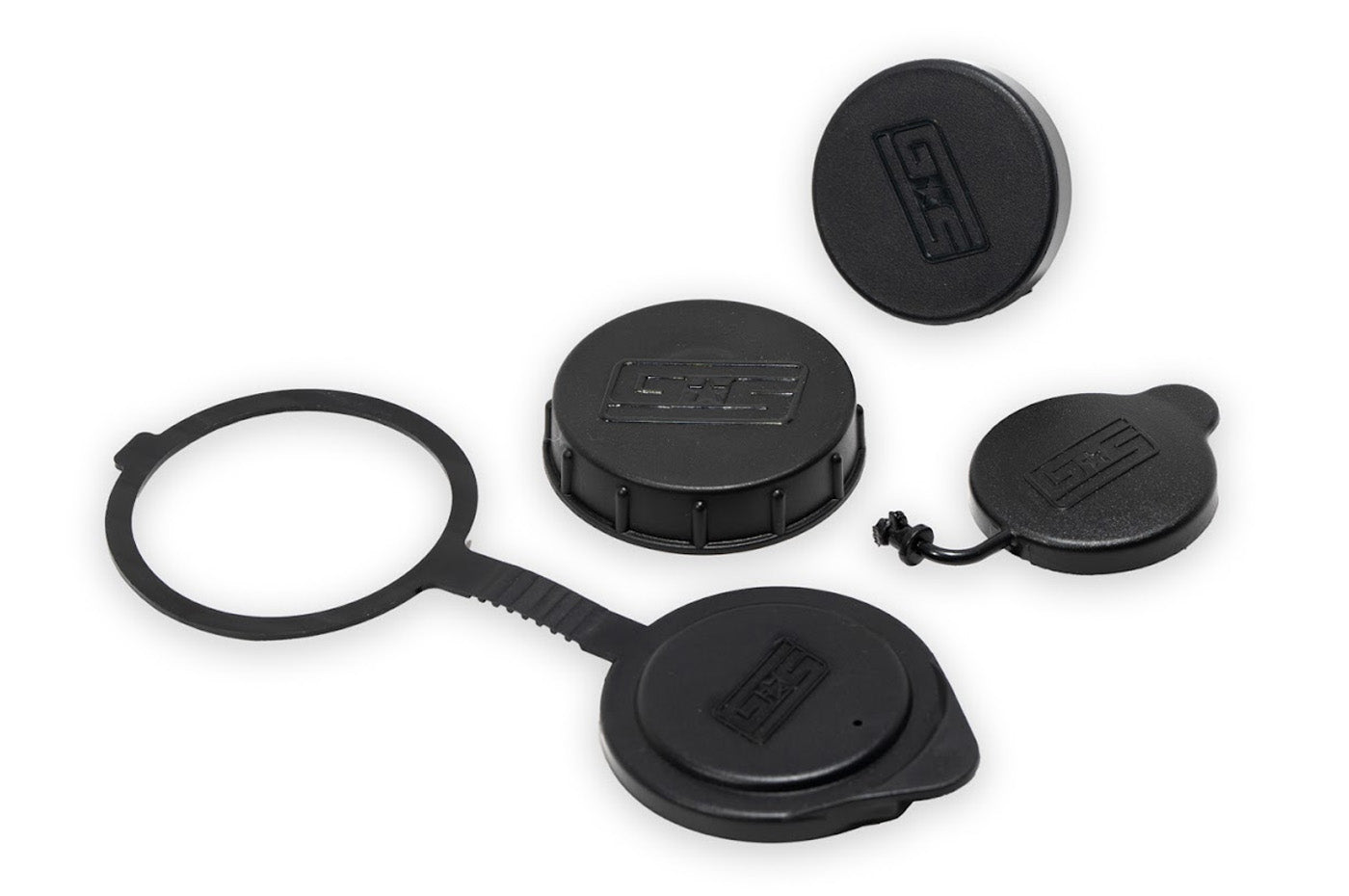 GrimmSpeed Engine Bay Dress Up Caps for 2022+ Subaru WRX (GRM113121BLK) fits VB WRX, BRZ and 86. Brake master cylinder cap, clutch master cylinder cap, coolant tank cap, washer fluid reservoir cap