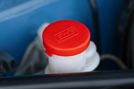 GrimmSpeed Engine Bay Dress Up Caps for 2022+ Subaru WRX (GRM113121RED) fits VB WRX, BRZ and 86 Brake master cylinder cap, clutch master cylinder cap, coolant tank cap, washer fluid reservoir cap