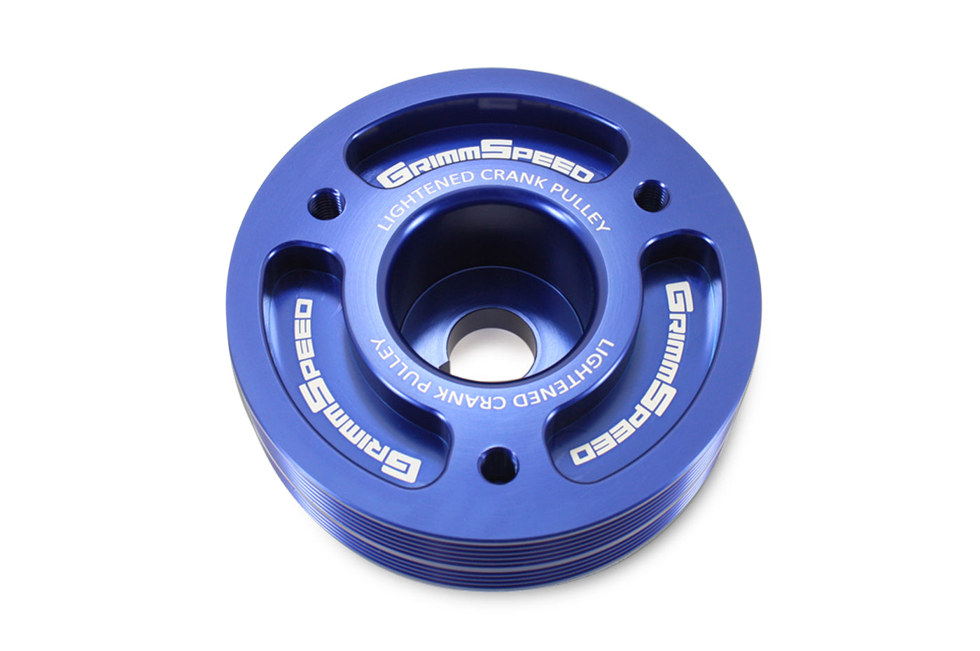 GrimmSpeed Lightweight Crank Pulley for 02-14 WRX/04+STI (095015B Blue)