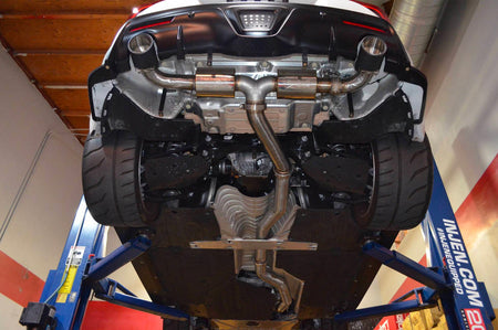 Injen Performance Exhaust System for MKV 2020+ Supra GR (SES2300CF) carbon fiber tips installed on MKV Supra