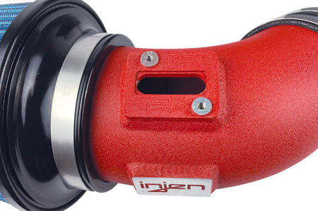 Injen PK Power Package System for MKV 2020+ Supra GR - cold air intake and intercooler charge pipe (PK2300WR) wrinkle red finish up close