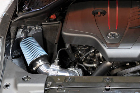 Injen SP Short Ram Cold Air Intake for 2020+ Supra GR (SP2301P) polished aluminum finish intake installed on 2.0L Supra GR