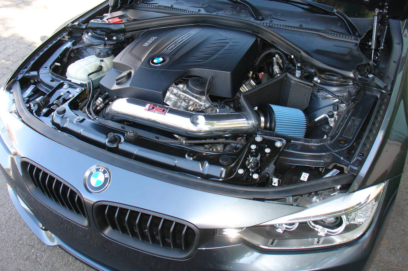 Injen SP Short Ram Cold Air Intake System for 2016-2018 F87 BMW M2 (SP1128P) polished aluminum intake installed on M2