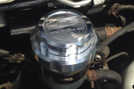 JMF Brake Fluid Reservoir Cap nstalled