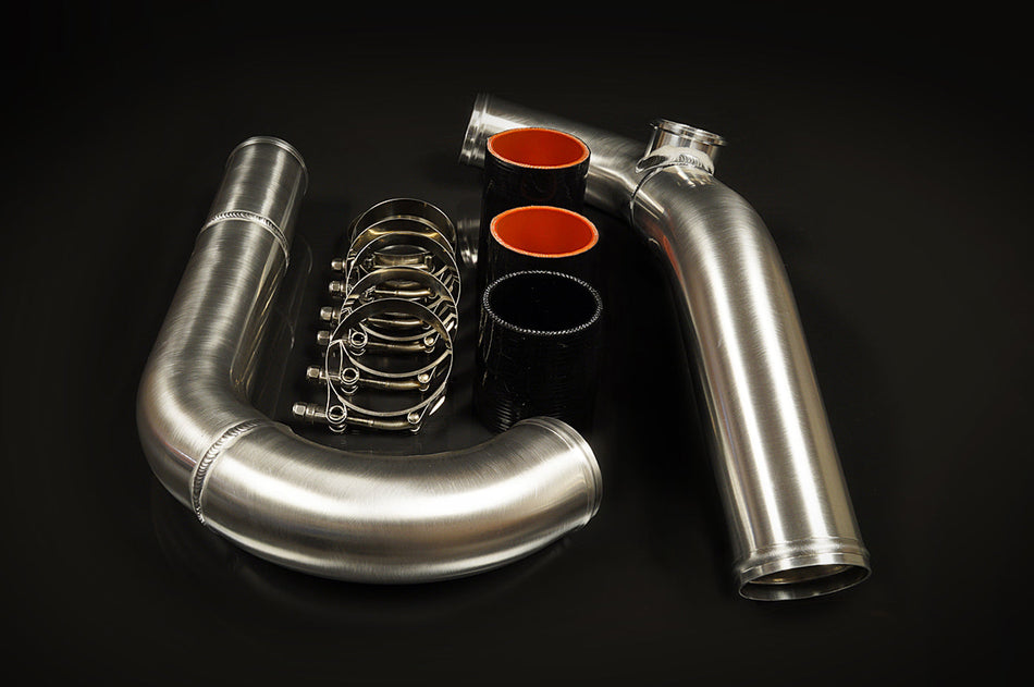 JMF Evo 7/8/9 Upper IC Pipe Kit for JMF Billet Intake Manifold (Brushed)
