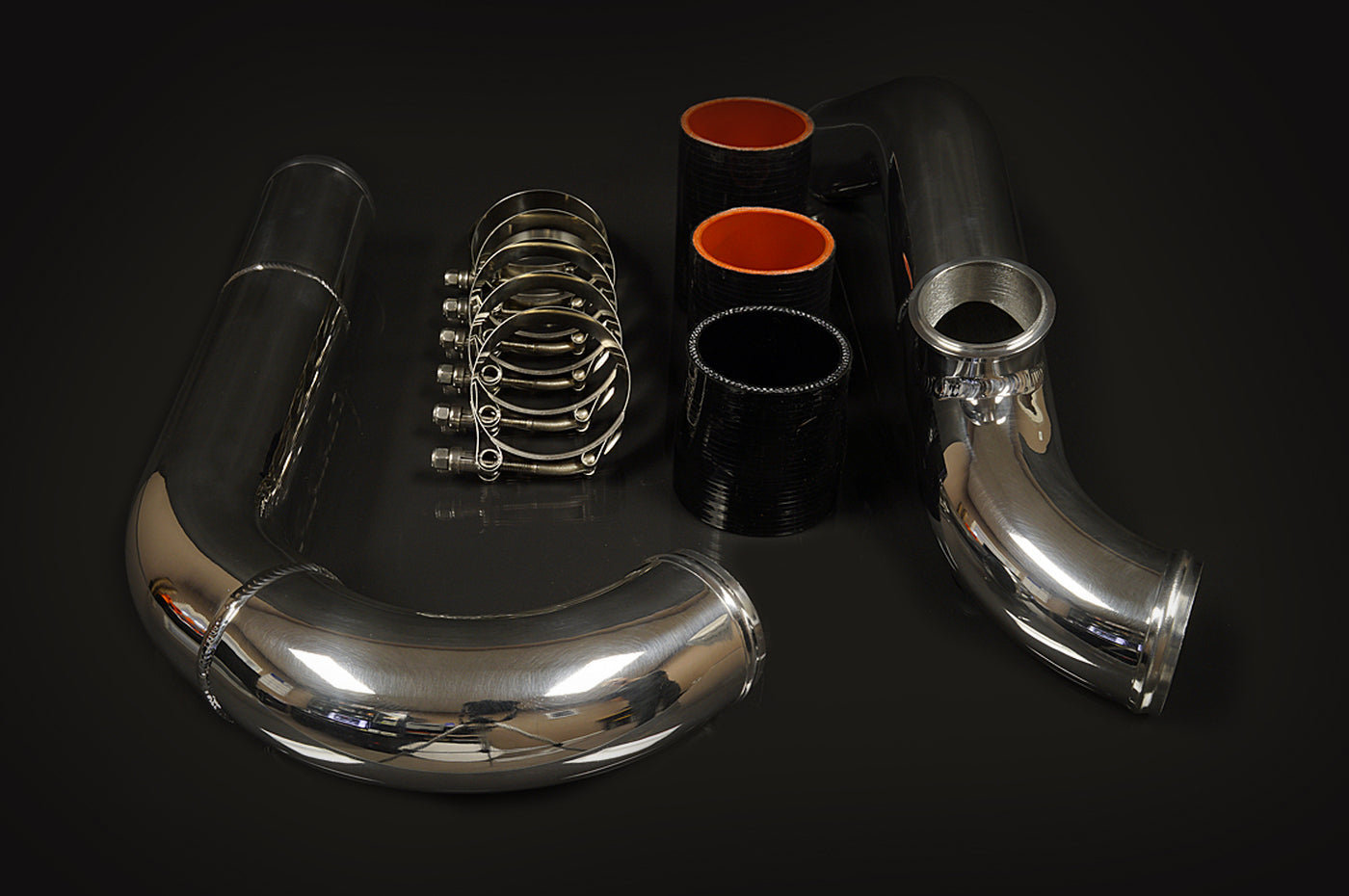 JMF Evo 7/8/9 Upper IC Pipe Kit for JMF Billet Intake Manifold (Polished)