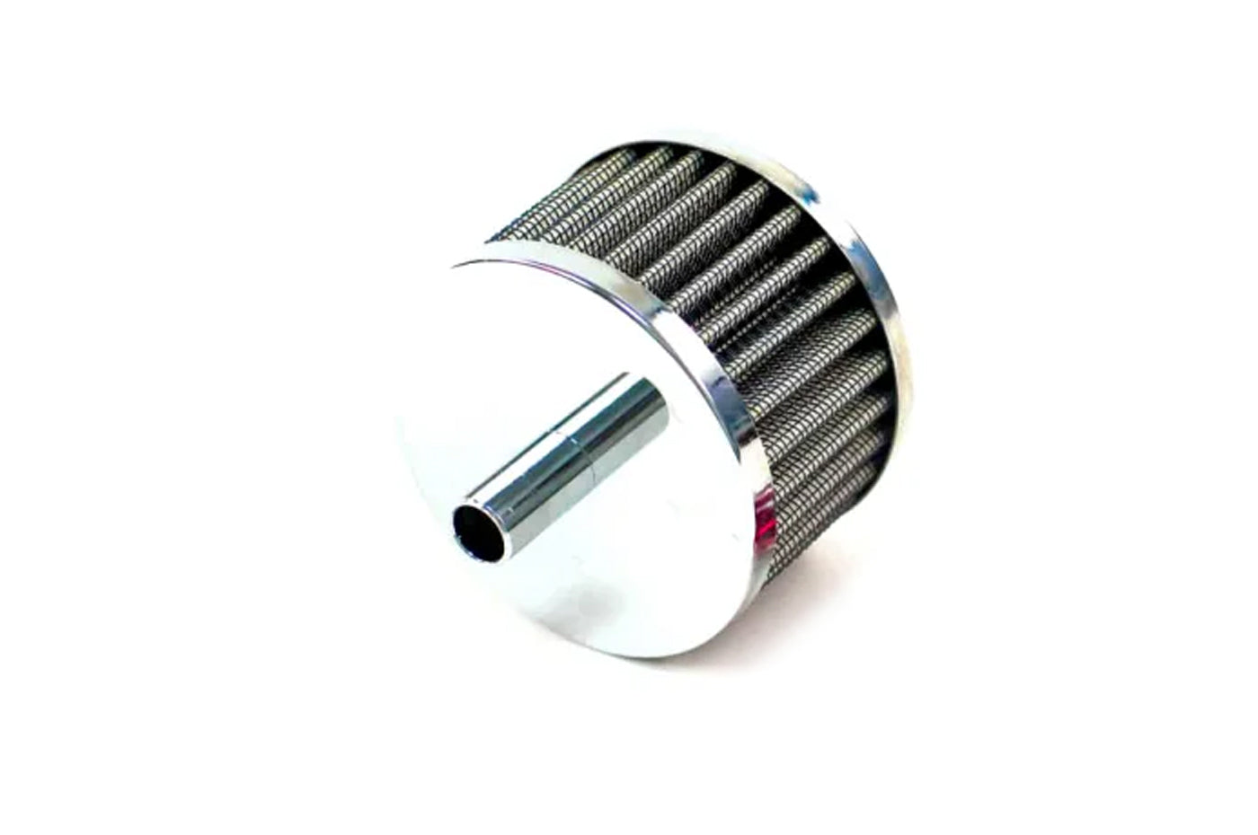 K&N Breather Filter 1/2" Flange Chrome Top 3" Wide (62-1140)