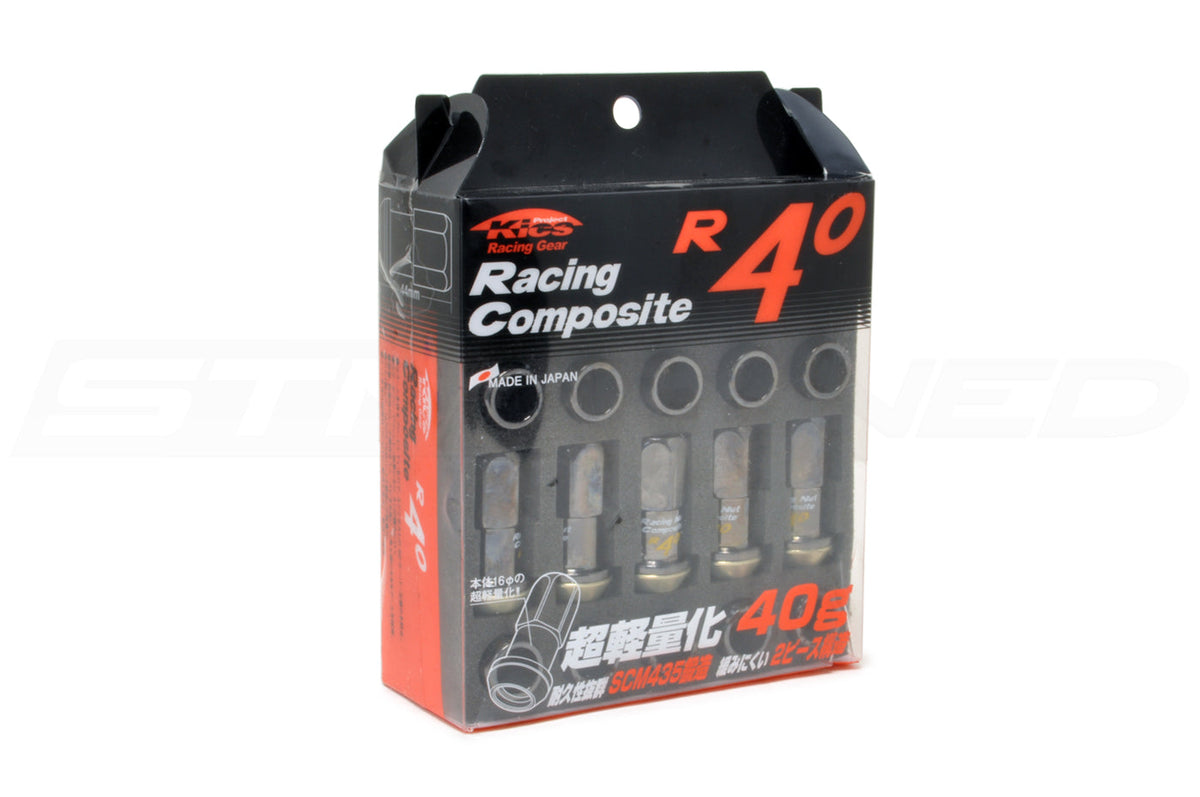 Project Kics R40 Black Lug Nuts (M12 x 1.25) (KRC03K)
