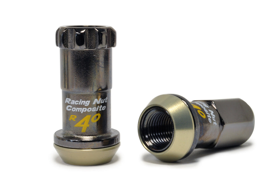 Project Kics R40 Black Lug Nuts with Locks (M12 x 1.25) (KRC13K)