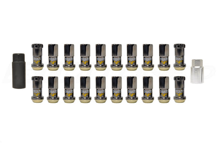 Project Kics R40 Black Lug Nuts with Locks (M12 x 1.25) (KRC13K)