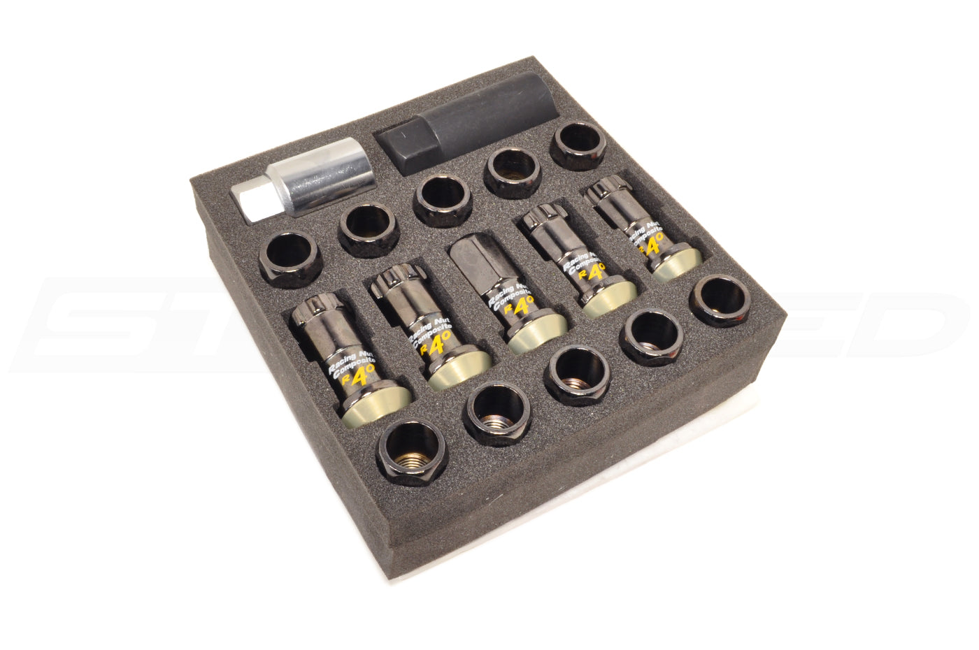 Project Kics R40 Black Lug Nuts with Locks (M12 x 1.25) (KRC13K)