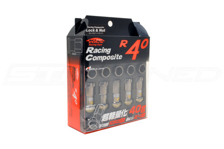 Project Kics R40 Black Lug Nuts with Locks (M12 x 1.25) (KRC13K)