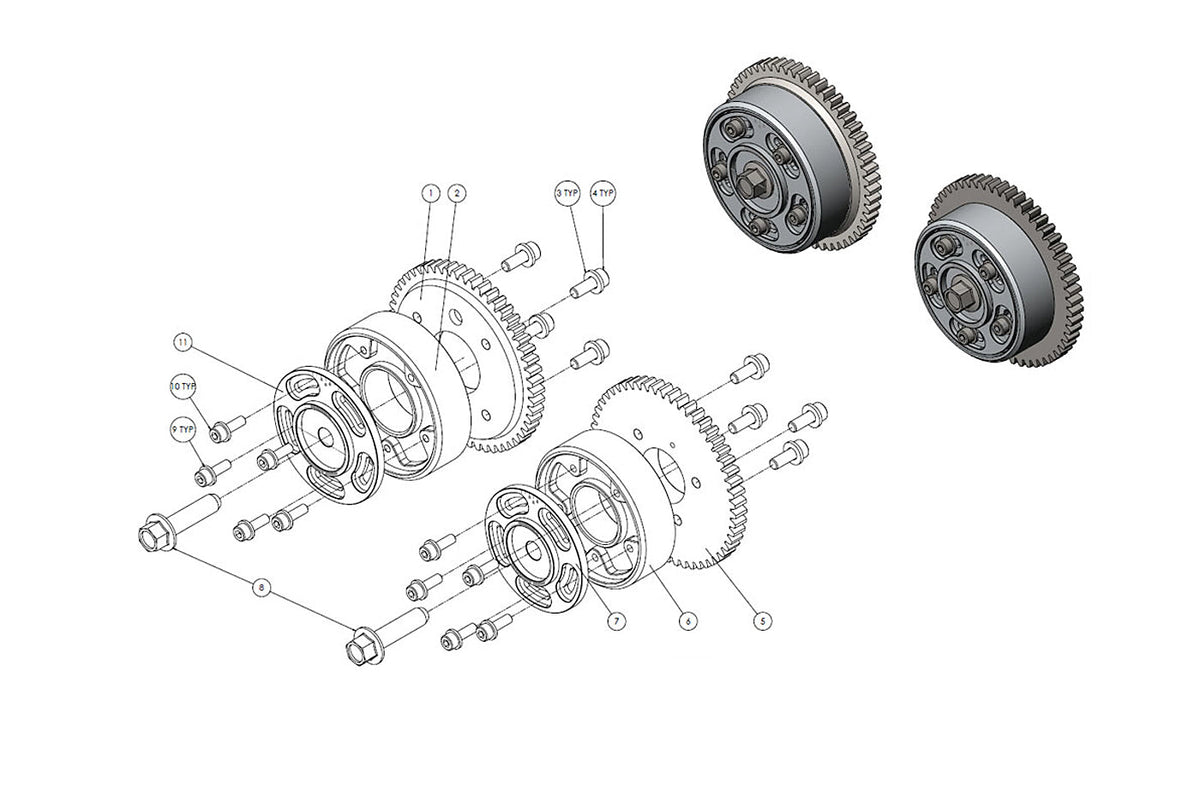 Magnus Adjustable Cam Gear MIVEC Delete for Evo X 