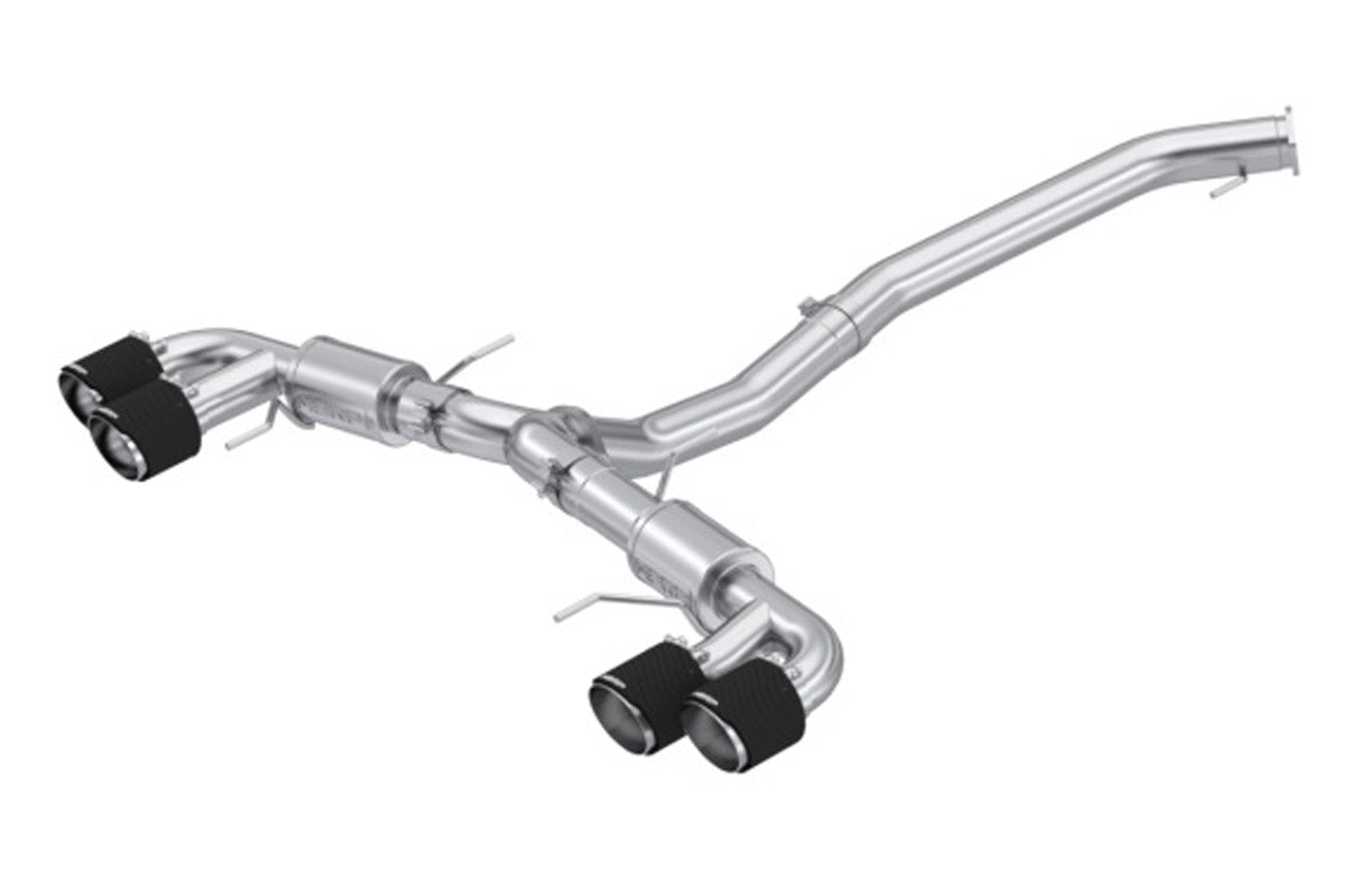 MBRP Cat-Back Exhaust Dual Carbon Tips for 2009+ Nissan R35 GTR (S44073CF)