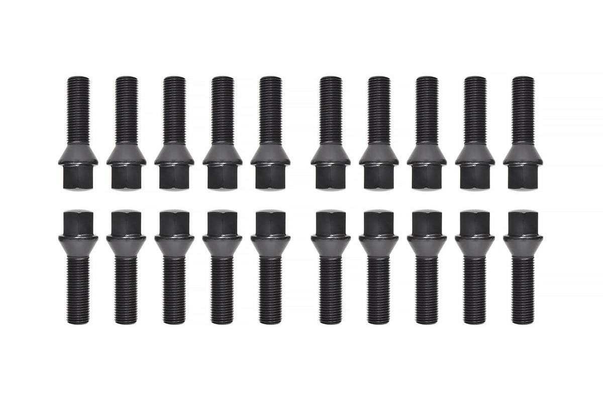 Mevius Lug Bolts Black 14x1.50 40mm Pictured (40602B)