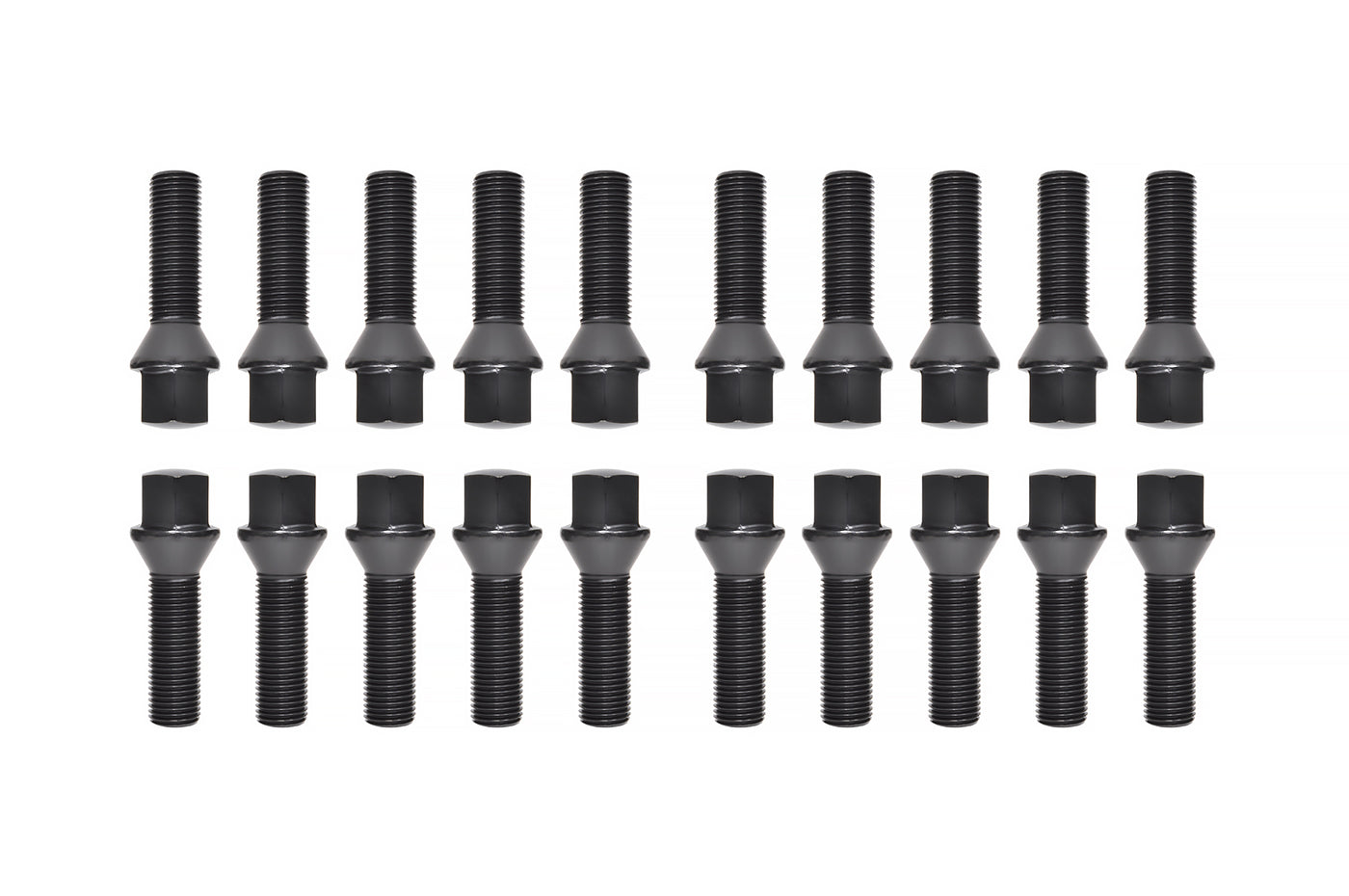Mevius Lug Bolts Black 14x1.50 40mm Pictured (40602B)