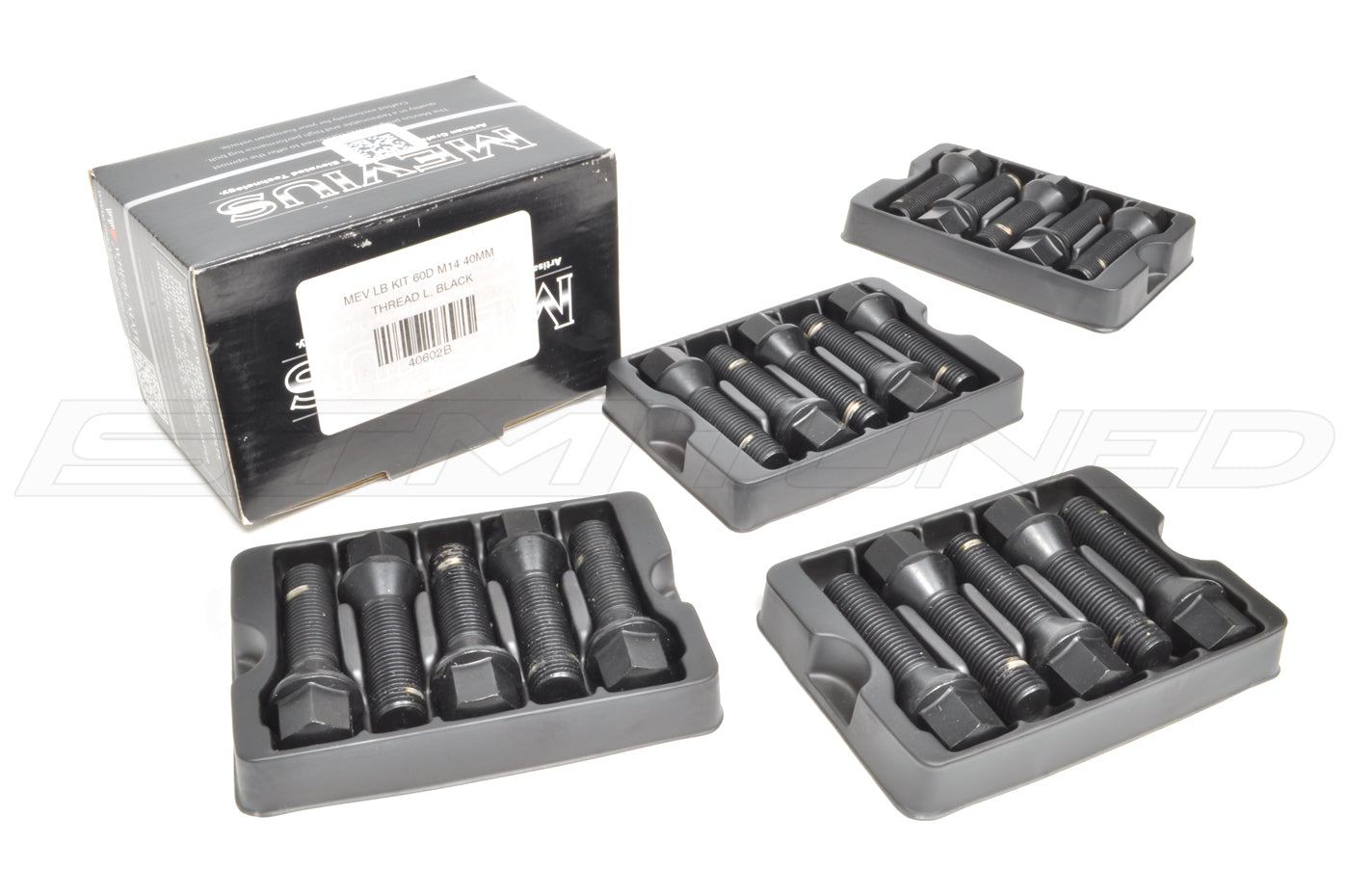 Mevius Lug Bolts Black 14x1.50 40mm Pictured (40602B)