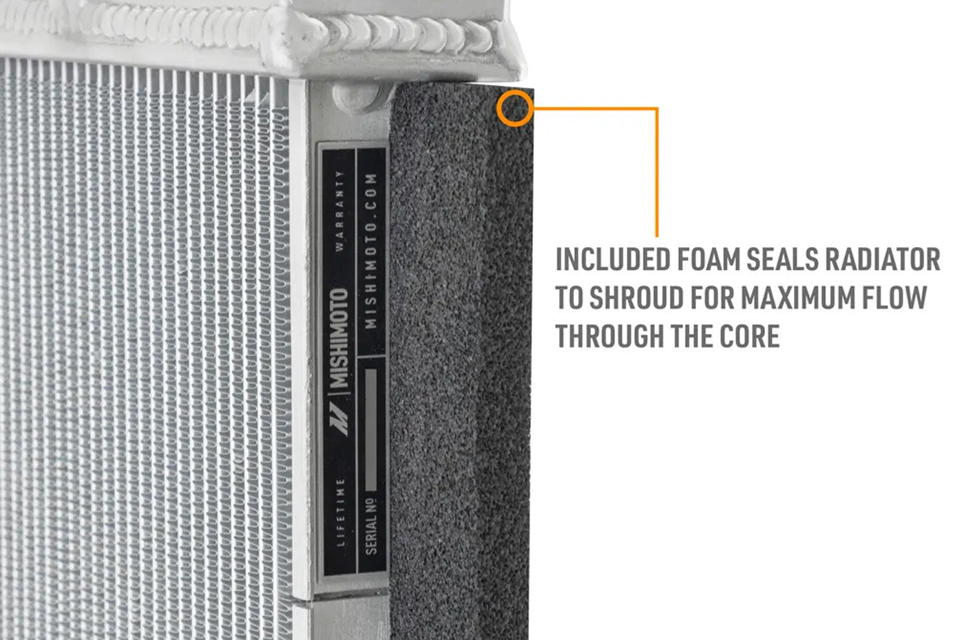 Mishimoto Performance Aluminum Radiator for 2022+ Subaru WRX (MMRAD-WRX-22) foam seals