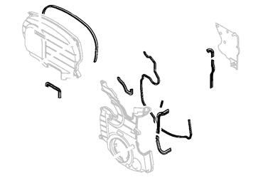 Mitsubishi OEM Timing Belt Cover Gaskets for Evo 8/9
