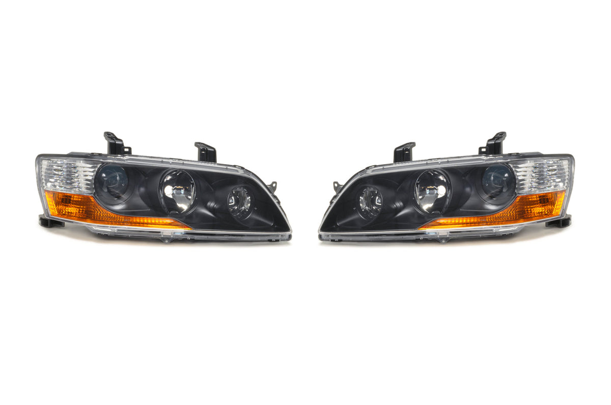 Mitsubishi OEM Evo 8 JDM MR HID Headlights (Matte Black)