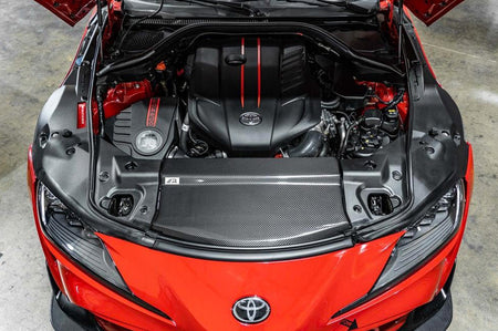 APR Carbon Fiber Cooling Plates for MKV 2020+ Supra GR (CF-330922) installed