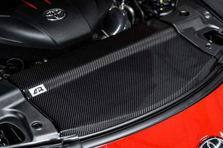 APR Carbon Fiber Cooling Plates for MKV 2020+ Supra GR (CF-330922) installed
