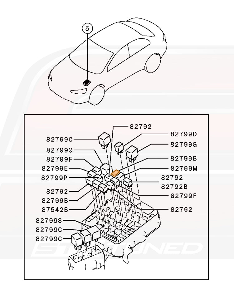 Mitsubishi Upgraded Fuel Pump Relay for Evo X (8627A049)
