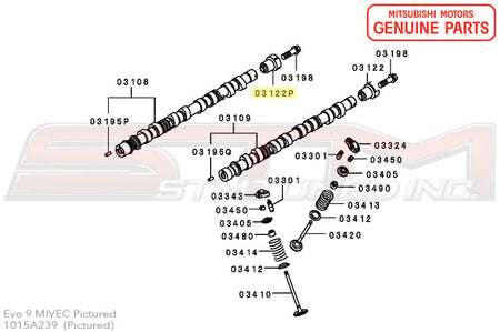 Mitsubishi Cam Sensor Sensing Cylinder (MIVEC Intake) - Evo 9