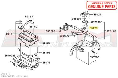MU800890 Mitsubishi Battery Terminal - Evo 7/8/9