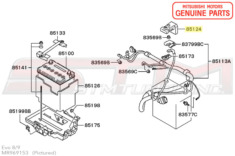 Mitsubishi Positive Battery Terminal Cap - Evo 7/8/9