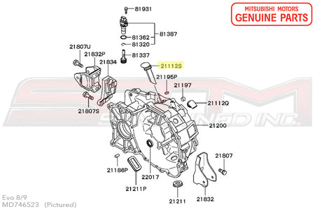MD746523 Mitsubishi Transmission Breather - Evo 4-9