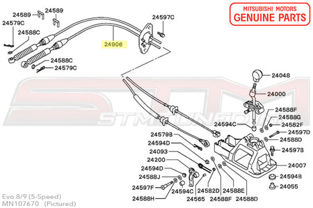 Mitsubishi Shifter Cables - Evo 8/9