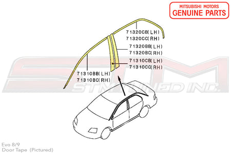 Mitsubishi Door Tape - Evo 8/9