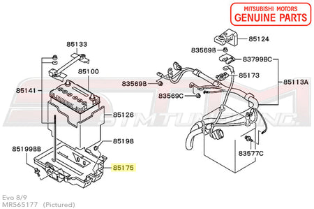 MR565177 Mitsubishi Battery Tray - Evo 7/8/9