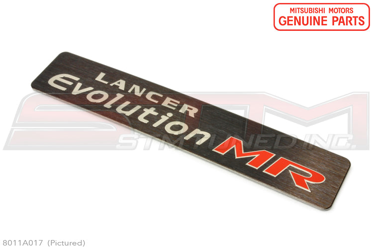 8011A017 Mitsubishi Console Badge MR - Evo 7/8/9