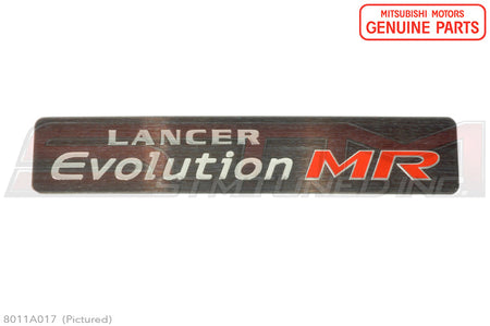 8011A017 Mitsubishi Console Badge MR - Evo 7/8/9