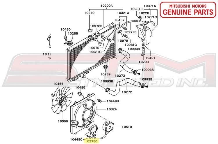1355A408 Mitsubishi Cooling Fan Motor Control Unit - Evo 7/8/9