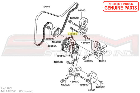 MF140241 Mitsubishi Power Steering Oil Pump Bolt - Evo 7/8/9