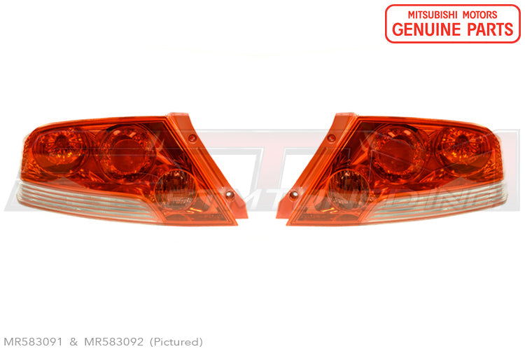 MR583091 MR583092 Mitsubishi Taillights - Evo 7 Red JDM