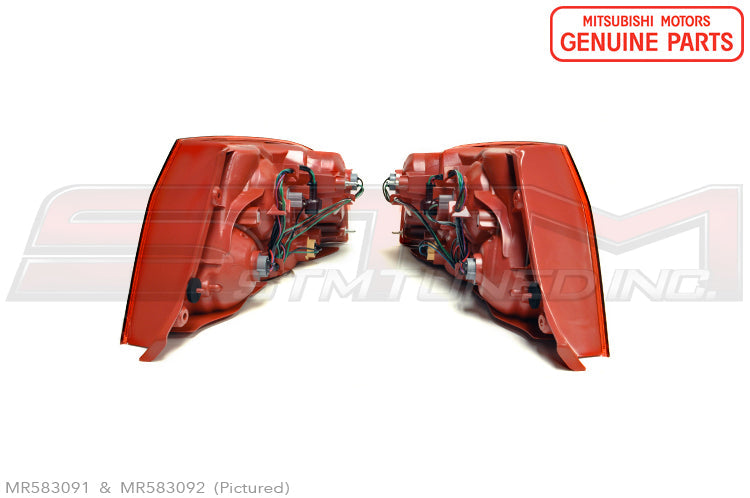 MR583091 MR583092 Mitsubishi Taillights - Evo 7 Red JDM