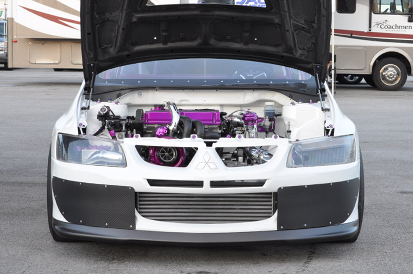 Prosport Carbon Fiber Hood Dampers for Evo 7/8/9 (HD-MITS-EVO-789)
