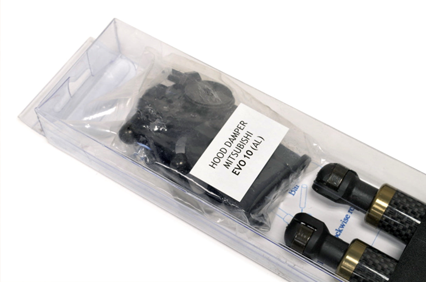 Prosport Carbon Fiber Hood Dampers for Evo X (HD-MITS-EVO-10)