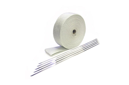 Prosport Header Wrap White Fiberglass