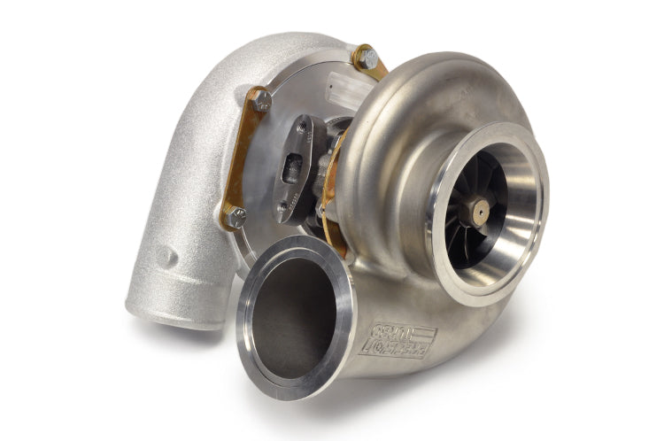 PTE 6870 Turbo pictured with Stainless V-Band Housing